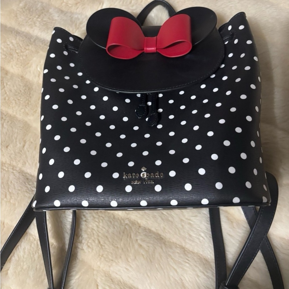 Disney x Kate Spade New York Minnie Mouse Drawstring Flap Backpack